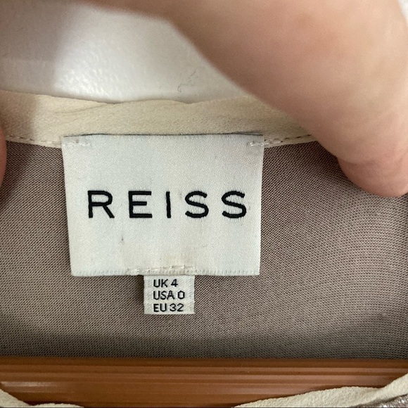 REISS Abellia Metallic Short Sleeve Dress - Picture 10 of 12